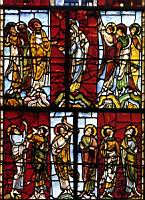 France,_Sarthes,_Le_Mans,_Cathedrale - Vitrail de l'Ascension (1140-1145)